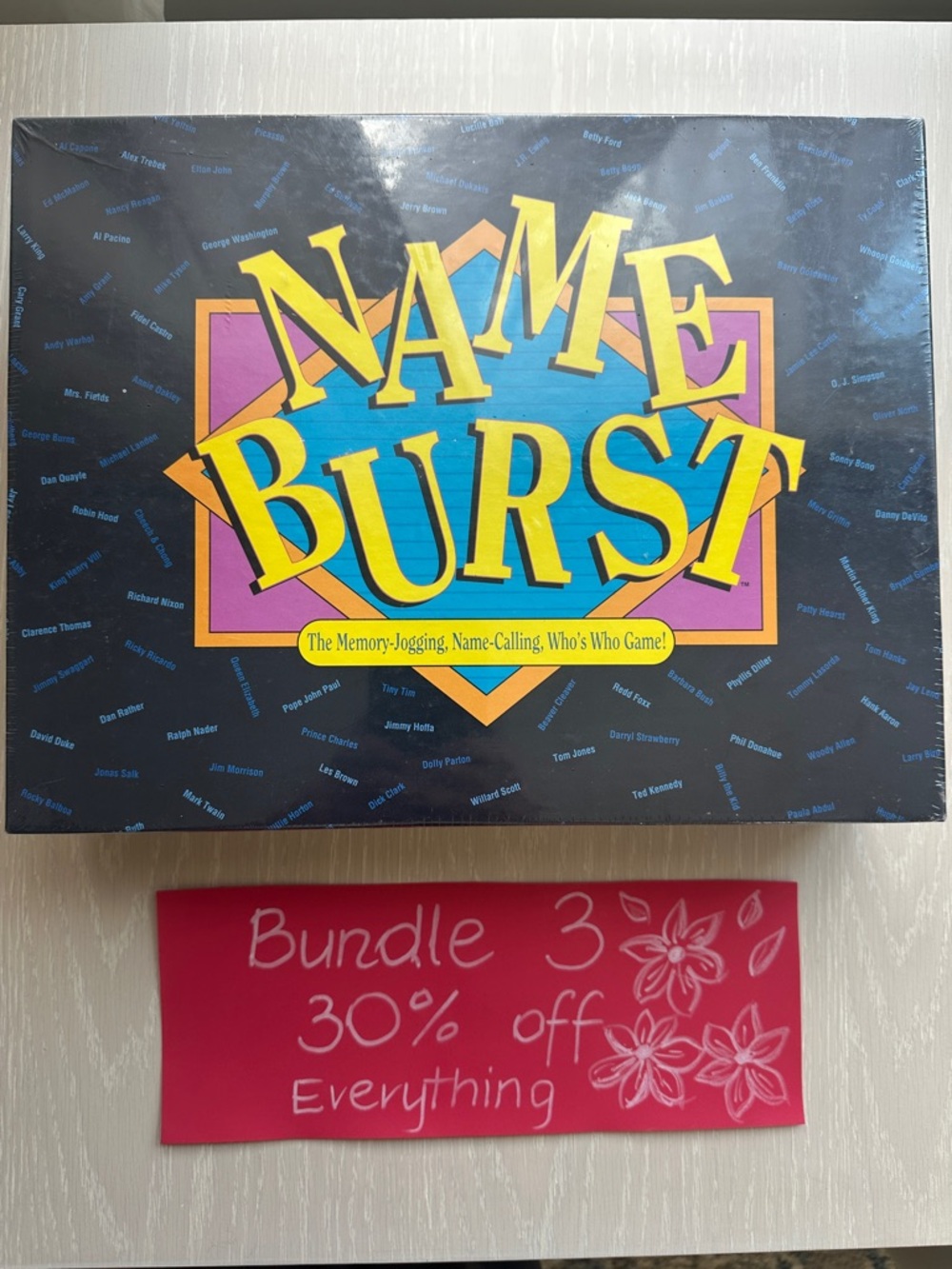 New- Name Burst Board Game - 0307050777